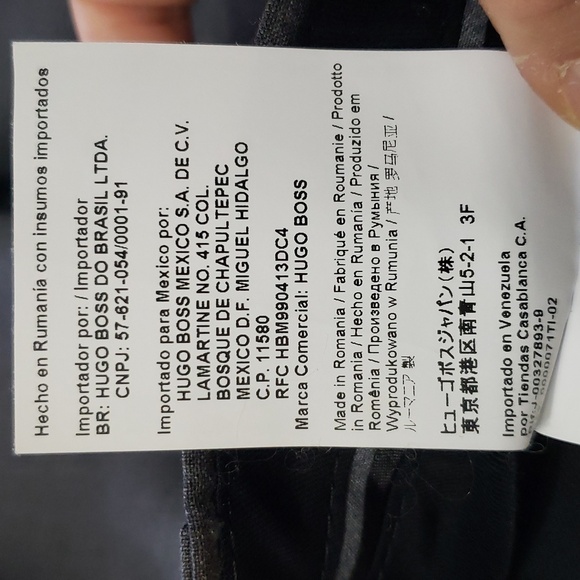 HUGO Boss Dieselstrasse 12 gray wool lined flat front Pants, Size 34R - Picture 5 of 16